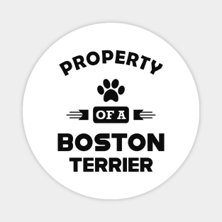 Boston Terrier Dog - Property of a boston terrier Magnet